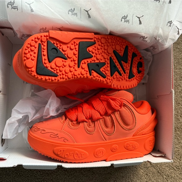 PUMA xLaMelo Ball La France Gifted Redmazing Flame Flicker Basketball Sneakers
